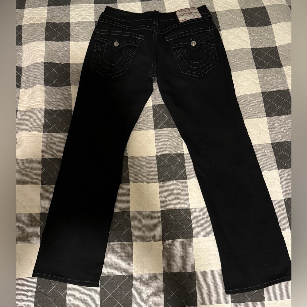 TRUE RELIGION Mens Black Denim 32/32